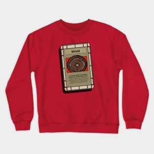 Shield Trading Card - Role Playing Game Crewneck Sweatshirt